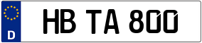 Trailer License Plate